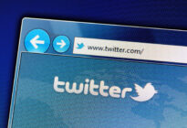 Twitter Logo auf Twitter Website