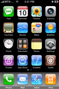 homescreen ios 4