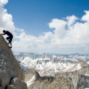 bergsteiger in den alpen