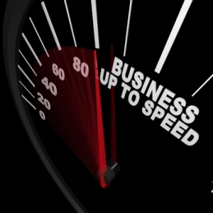 Business Up to Speed - Tacho zeigt Wachstum