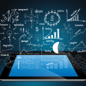 Business Plan auf einem Tablet