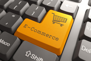 Tastatur mit E-Commerce taste