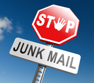 Stoppen sie Junk und Spam Mails
