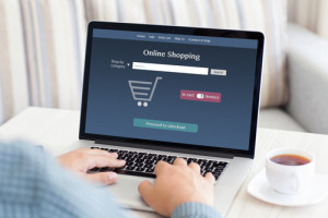 Person shoppt Online