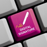 Die elektronischen Signatur dient dazu, unterschriebene Dokumente rechtskräftig werden zu lassen. Bildquelle: 63365382 - Digital Signature online © kebox