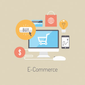 Flaches Illustrationskonzept des E-Commerce