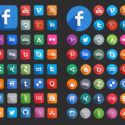 Verschiedene Social Media Icons