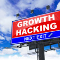 Wachstums Hacking, Aufschrift auf roter Anschlagtafel