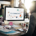 E-Commerce-globales Geschäfts-Digital-Marketing-Konzept