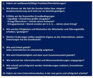 Schlüsselfragen für systemische Führung 