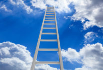 Leiter, die in den Himmel führt