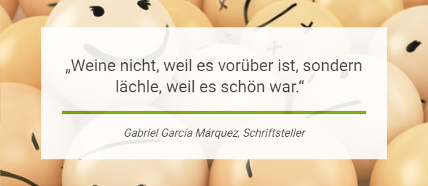 Motivationsspruch von Gabriel Garcia Marquez 