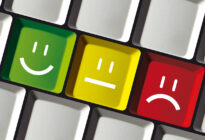 Feedback Smiley Buttons auf Tastatur