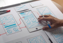 Hand designt Webdesign für Mobile Phone