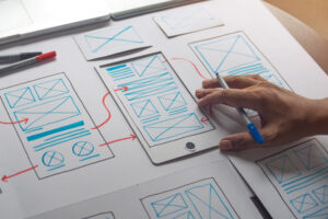 Hand designt Webdesign für Mobile Phone